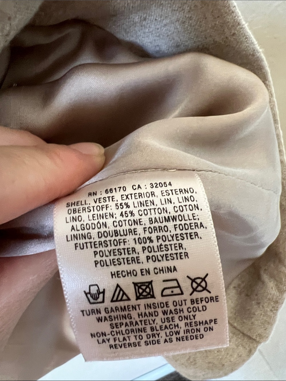 Anthropologie Cartonnier cream linen blend skirt 4 - Picture 8 of 10